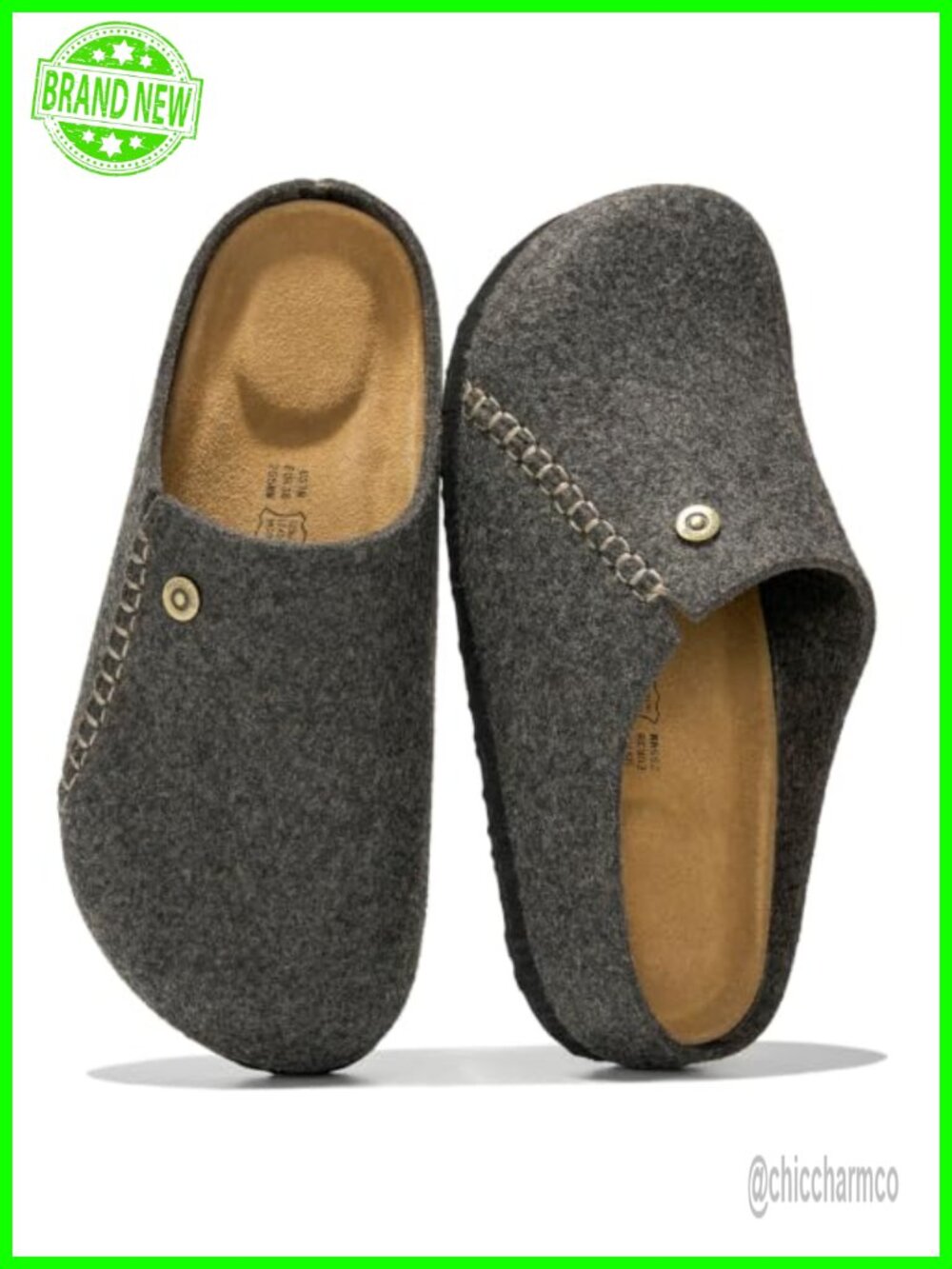 Flannel Clogs for Women Slip On Memory Foam Insole Non-Slip